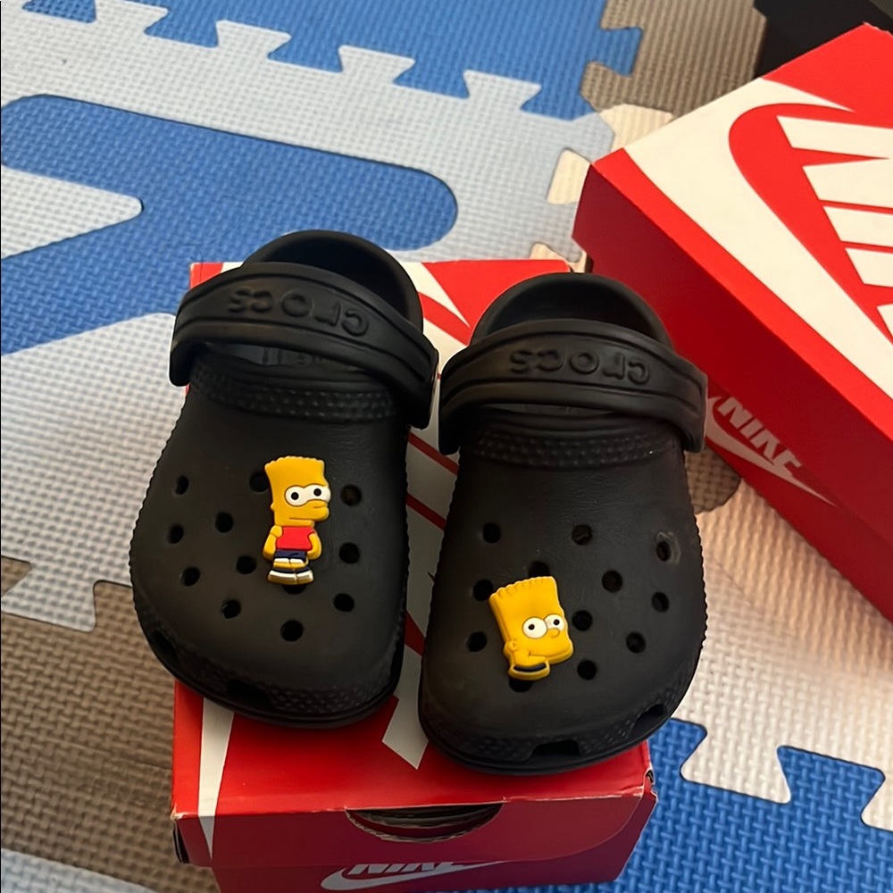 Crocs Black Bart Simpson Clogs